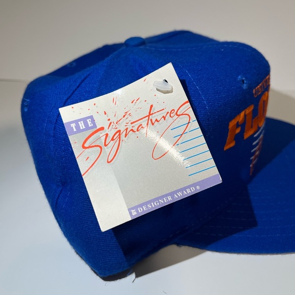 Vintage 90s University of Florida Gators Logo Snapback Hat Signatures Brand NWT - Picture 8 of 9